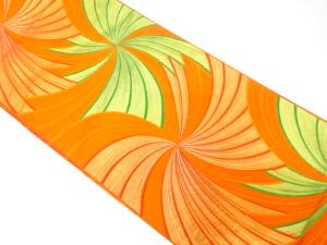 アンティーク　流水模様織り出し名古屋帯（着用可）